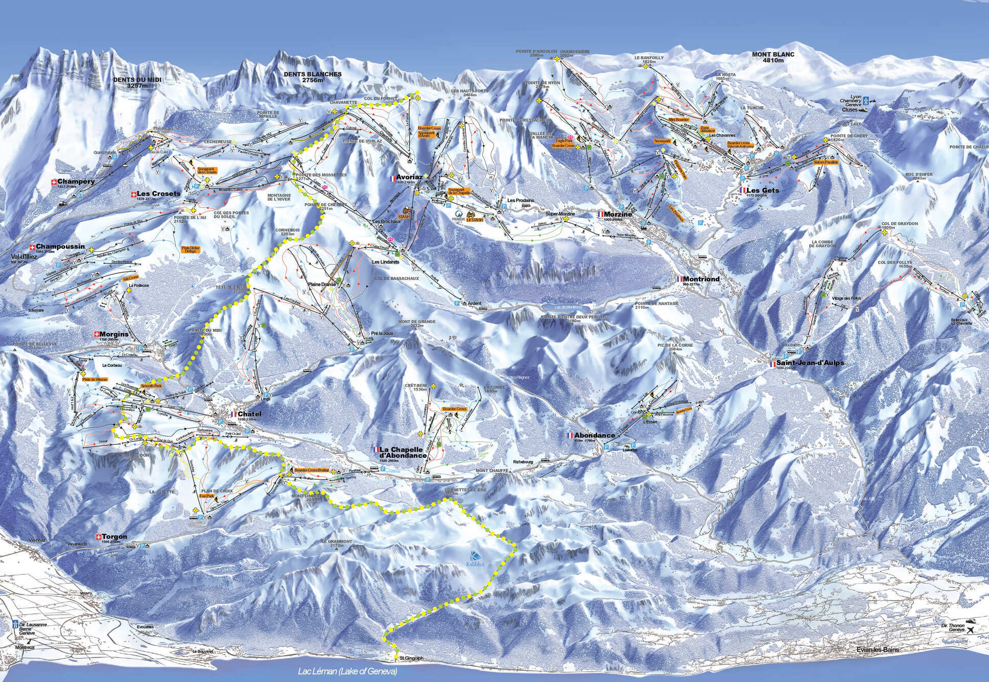 Plan - Portes du Soleil